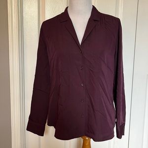 Banana Republic Blouse, burgundy, sz M